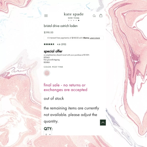 ♠️•kate spade•♠️ Bristol Drive Ostrich•LIKE NEW• - Picture 16 of 16